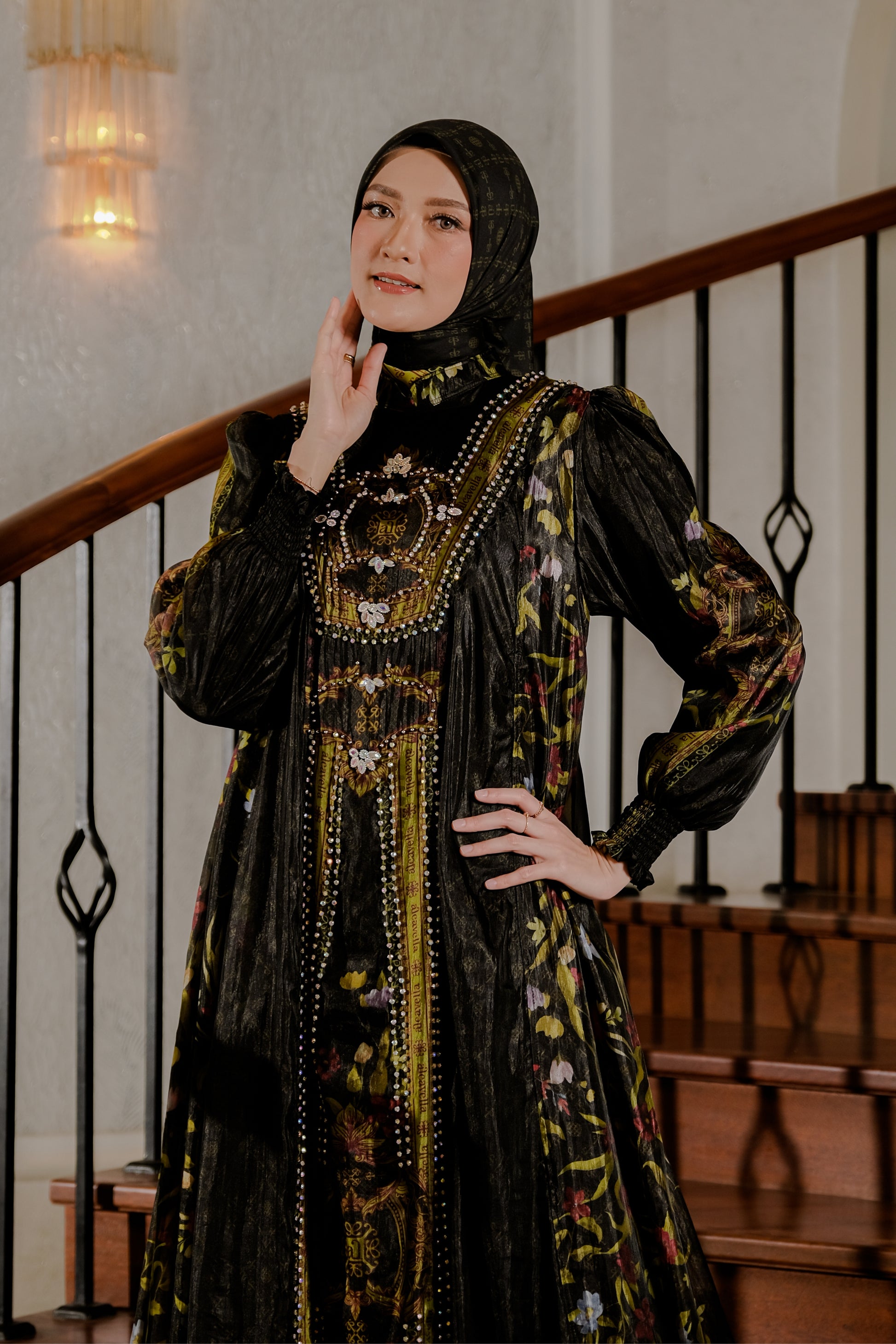 SHARAYAA DRESS - MIDNIGHTLIME