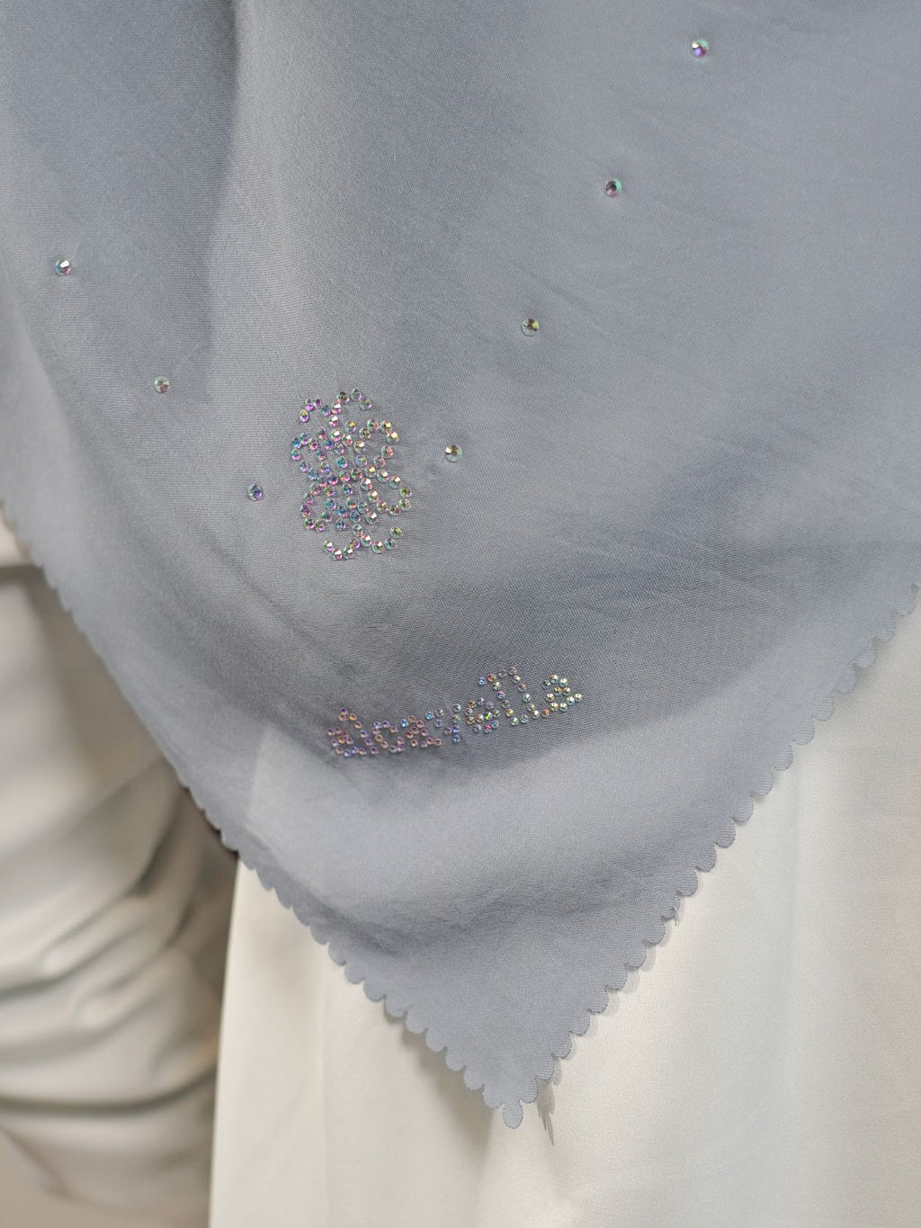 MONOGRAM KRISTAL SCARF - DENIM