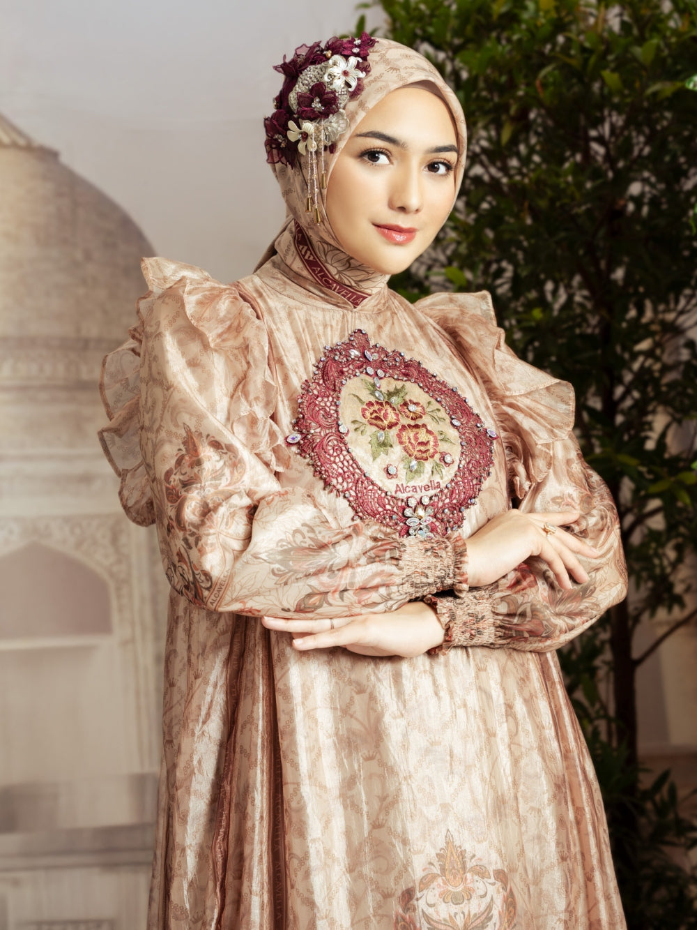 ELVARA DRESS - SOFT SAND