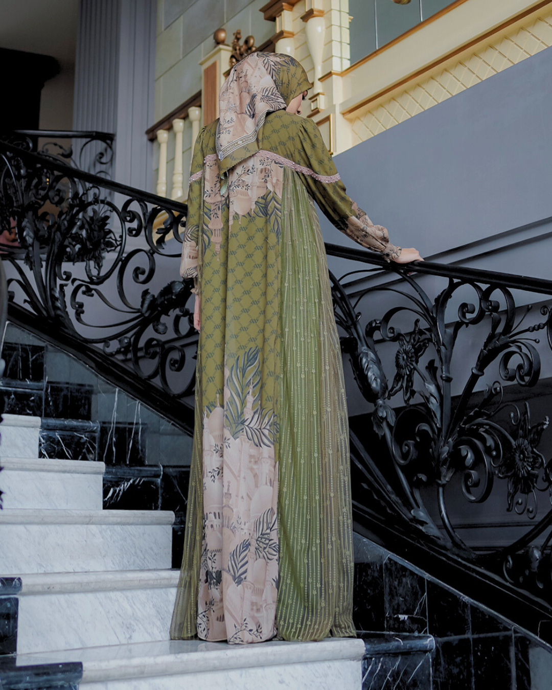 MAYESHA DRESS - OLIVE