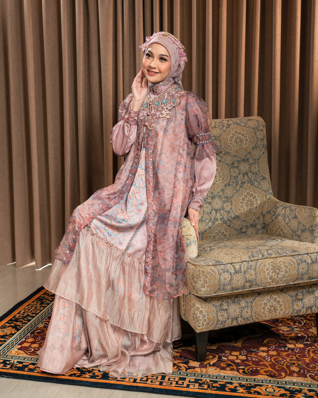 ZAURA LYRA DRESS - BLUSH PINK