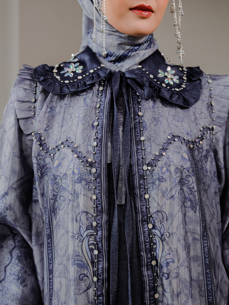 YARAA DRESS - STONEBLUE