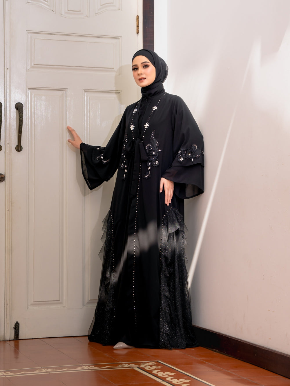 NADEEYA ABAYA - BLACK