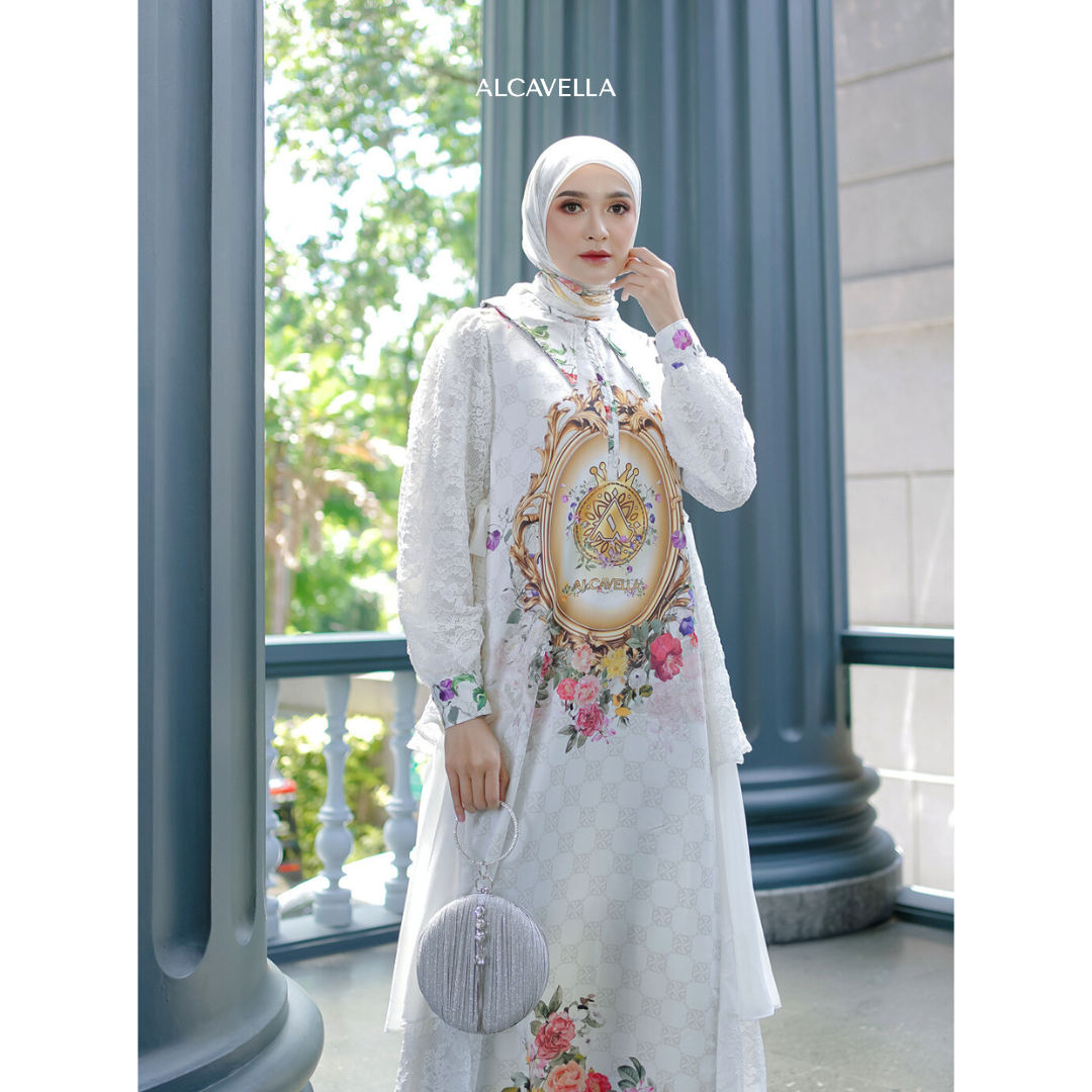ROSSELA DRESS - BROKENWHITE