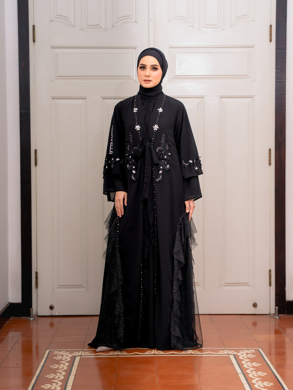 NADEEYA ABAYA - BLACK
