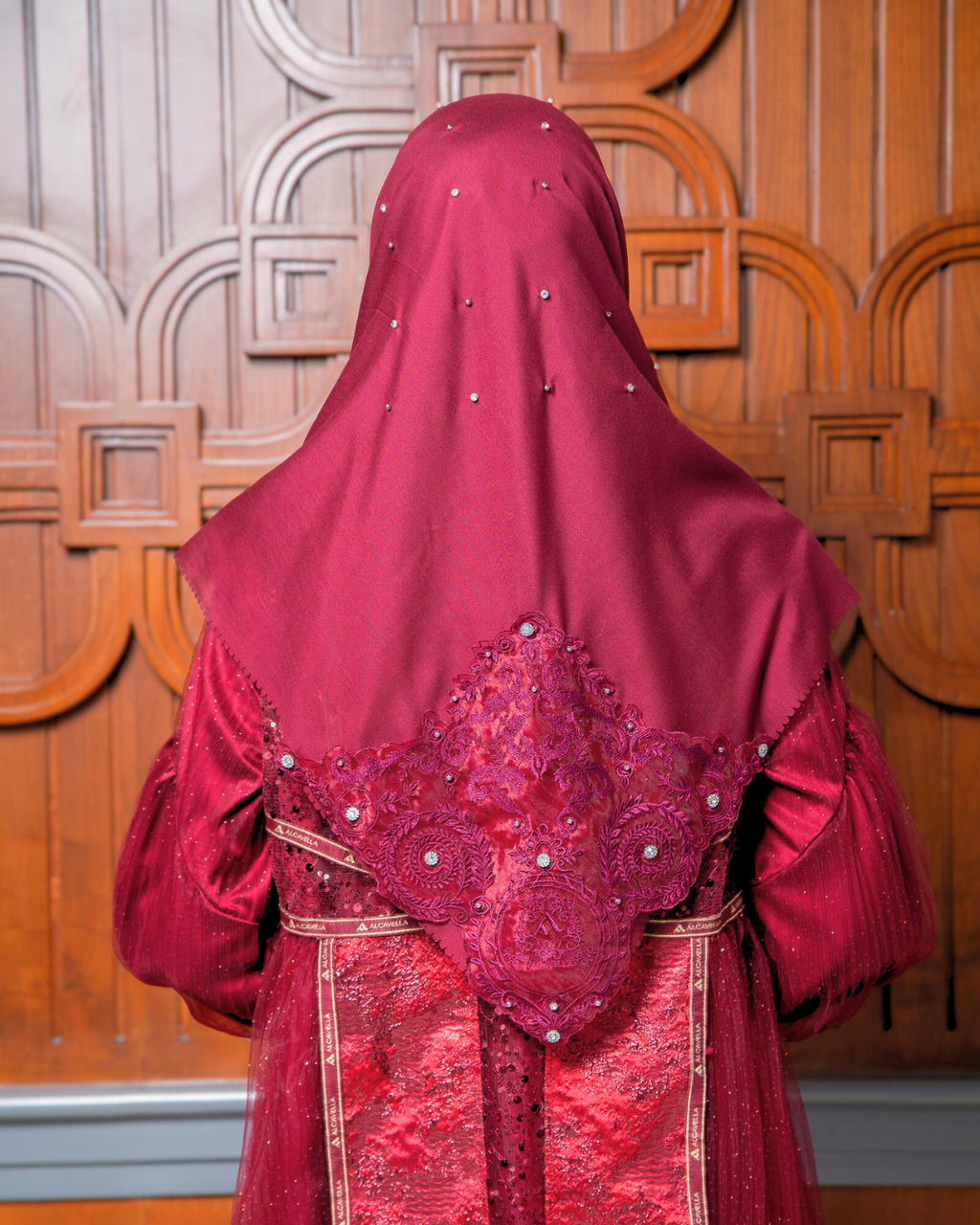 SHARADIVA DRESS - MAROON