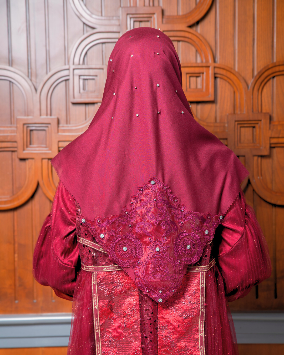 SHARADIVA DRESS - MAROON