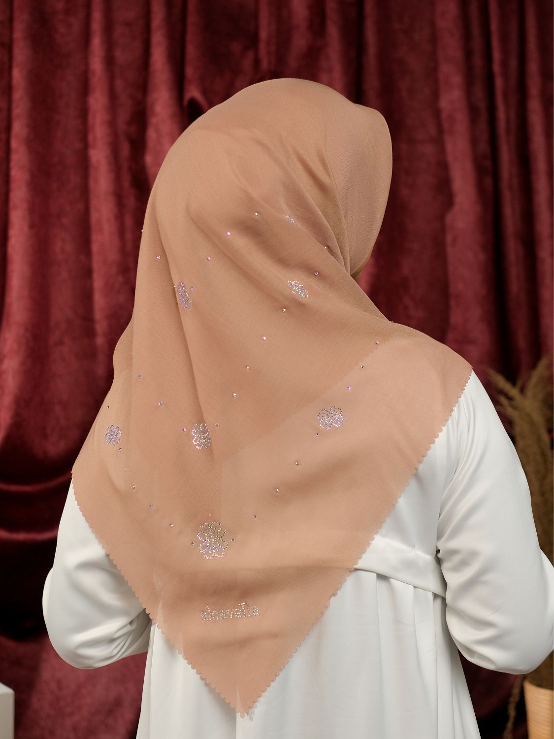 MONOGRAM KRISTAL SCARF - EXPRESSO