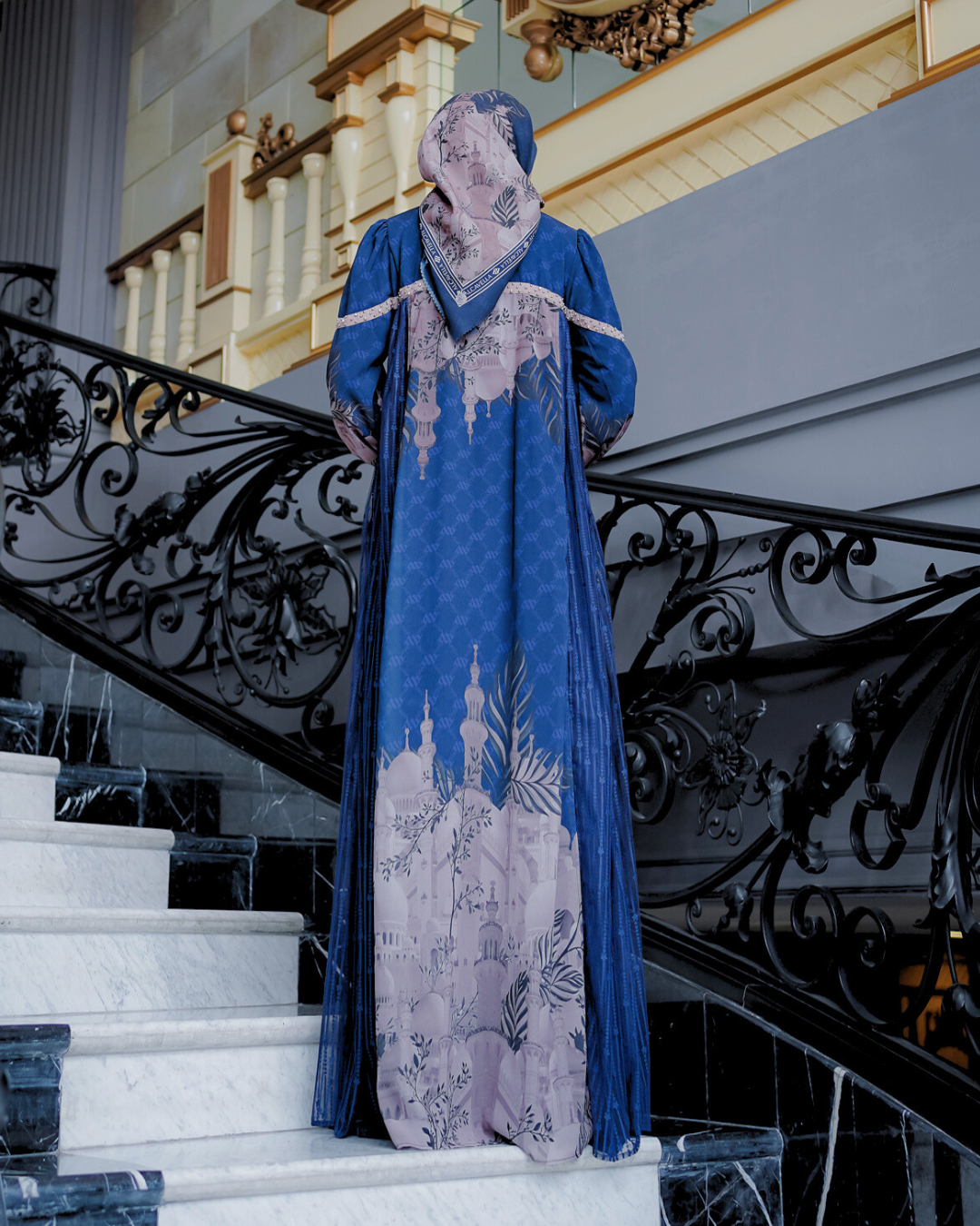 MAYESHA DRESS - NAVY