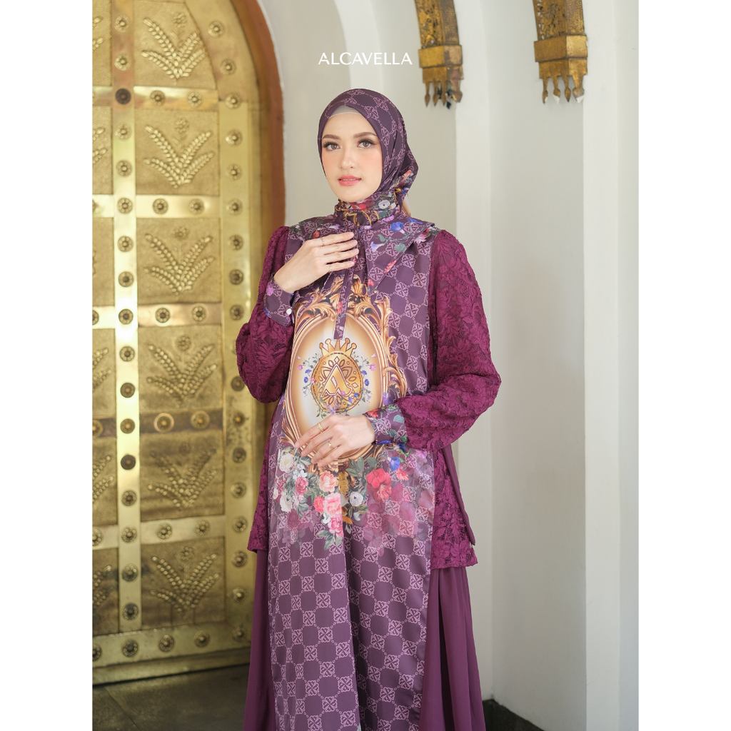 ROSSELA DRESS - BURGUNDY