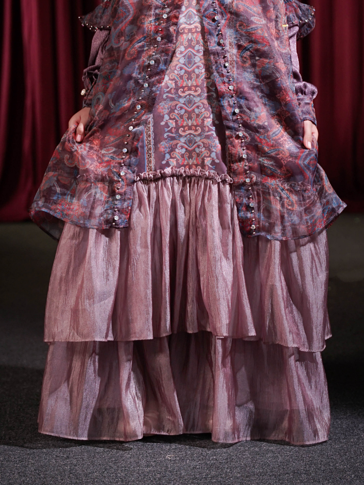 ZAURA LYRAA KIDS DRESS - TAUPE