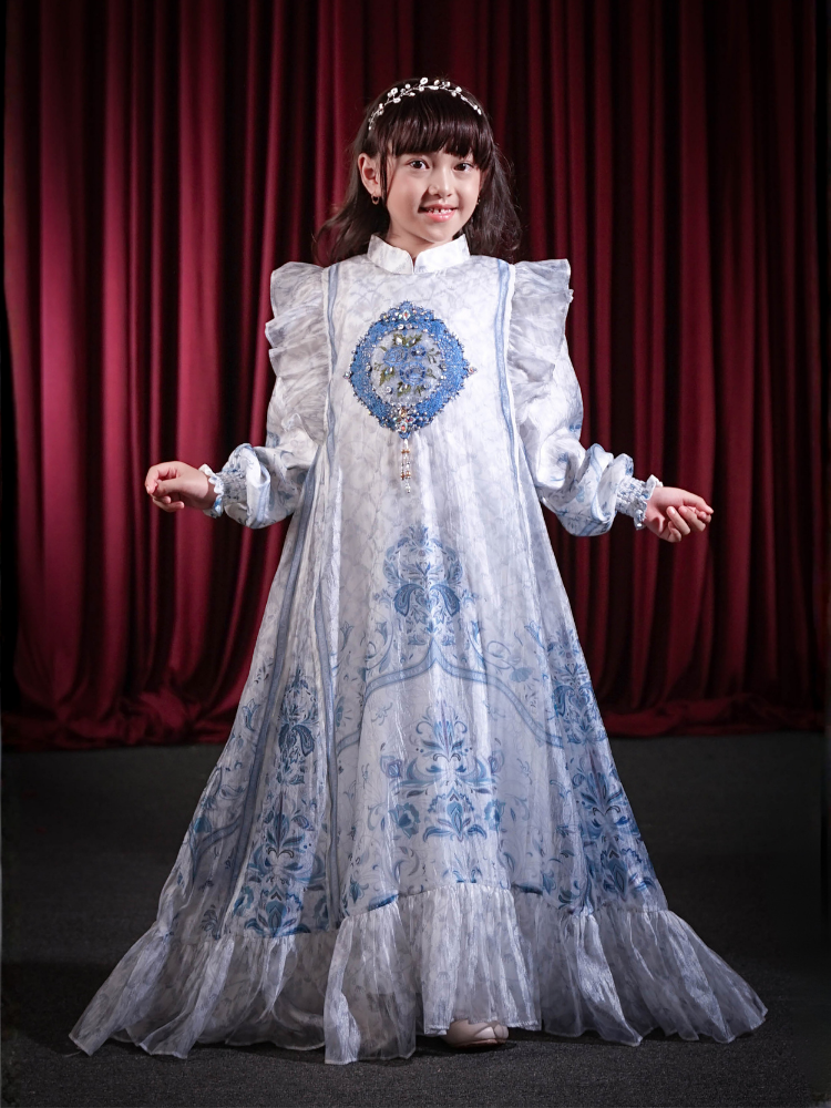 ELVARA KIDS DRESS - POWDERBLUE