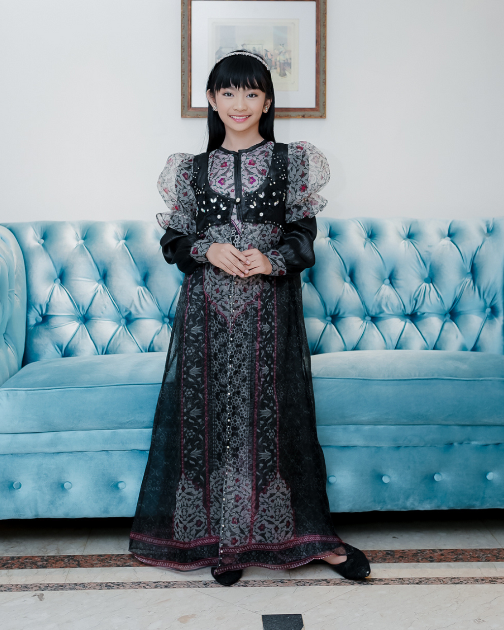 ZYANA KIDS DRESS - BLACK