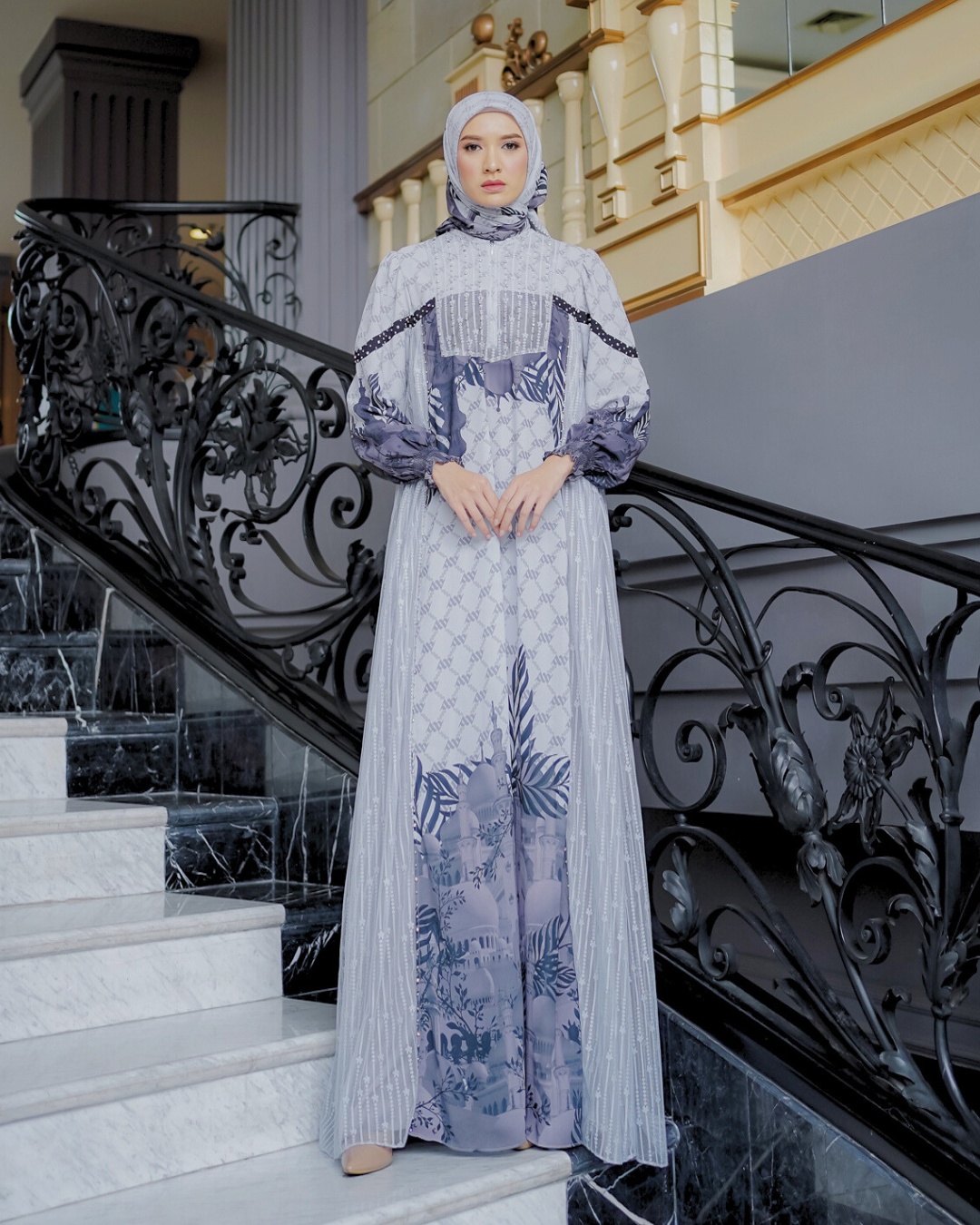 MAYESHA DRESS - GREY