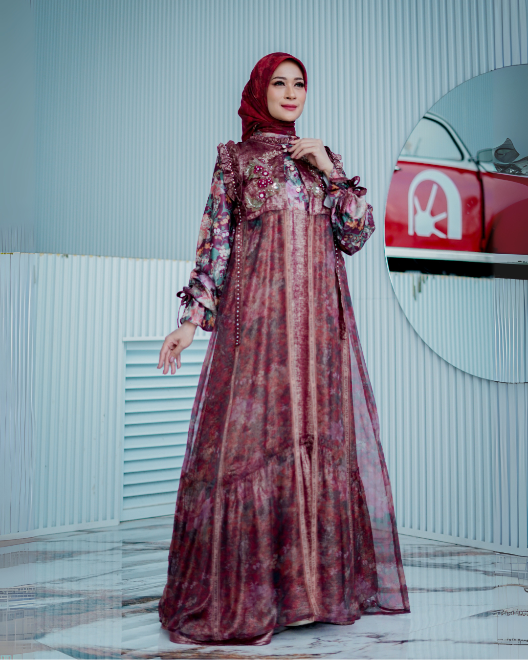 ZARELIA SAVAA DRESS - BERRYWOOD