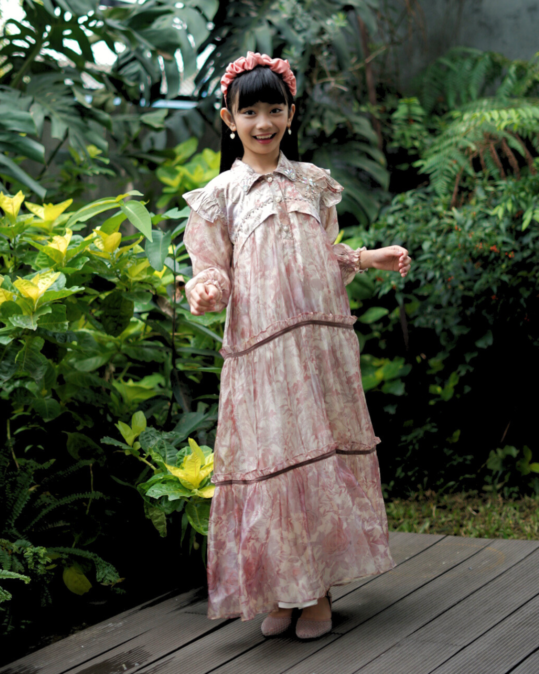 ZARELIA KIDS DRESS - CREAM