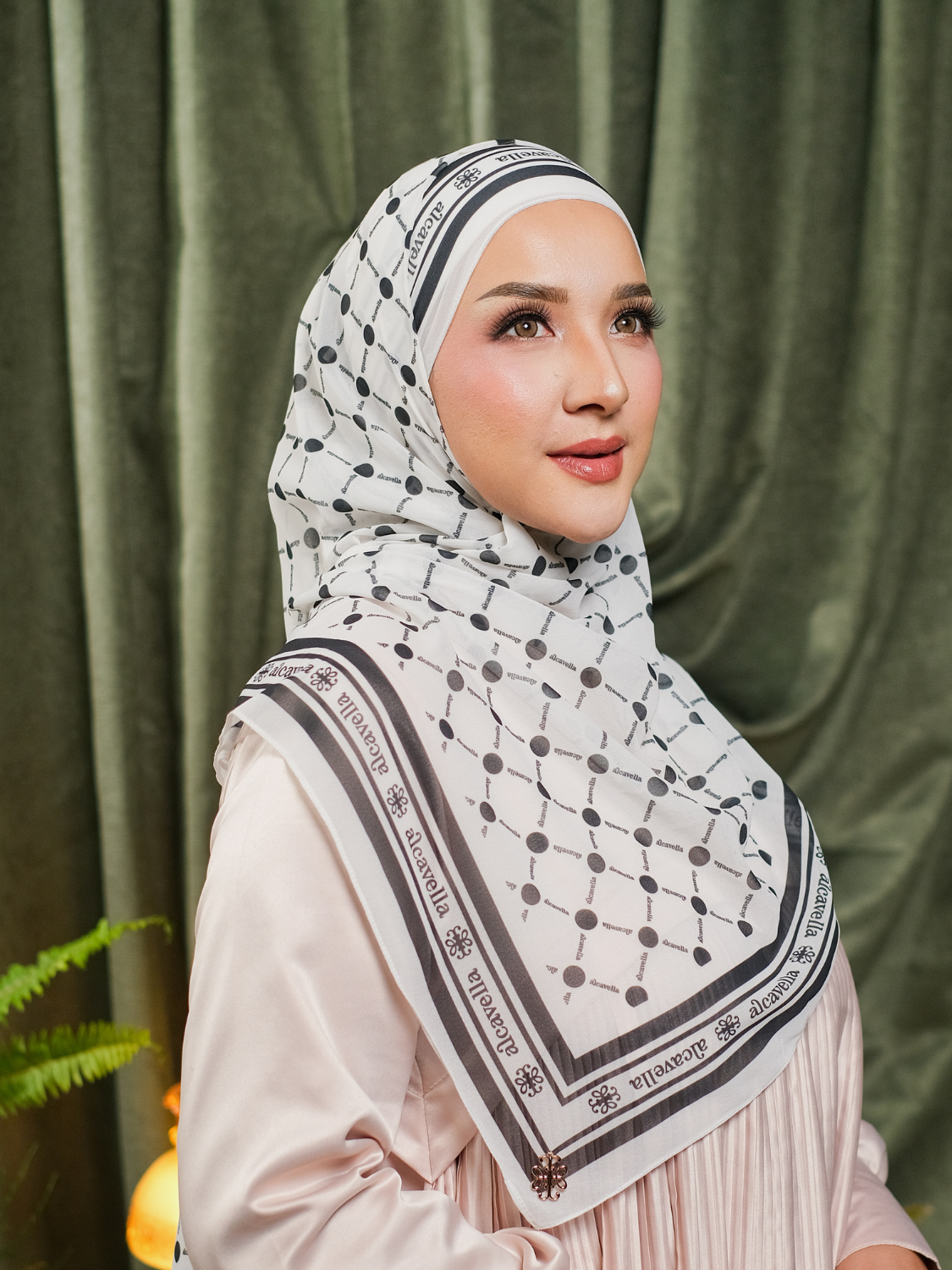 PASHMINA POLKA - BROKENWHITE