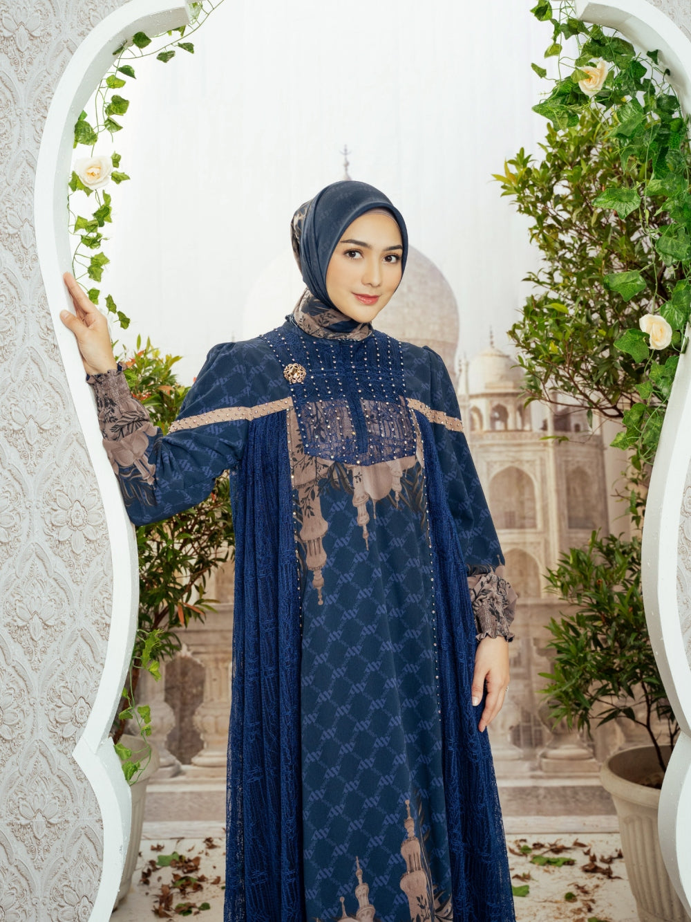 MAYESHA DRESS - NAVY