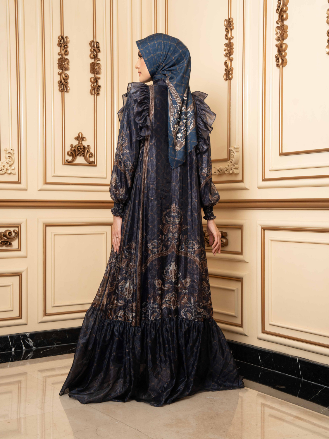 ELVARA DRESS - NAVY