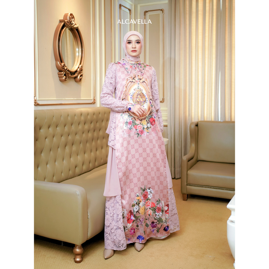 ROSSELA DRESS - DUSTYPINK