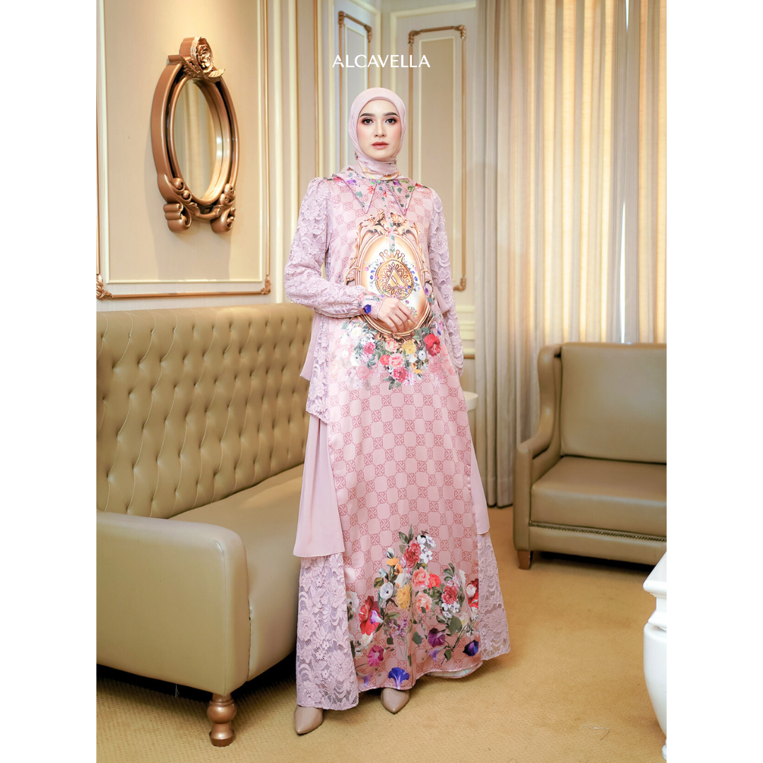 ROSSELA DRESS - DUSTYPINK