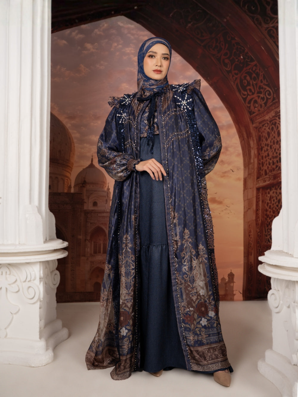 ZAHEERA DRESS - MIDNIGHTBLUE