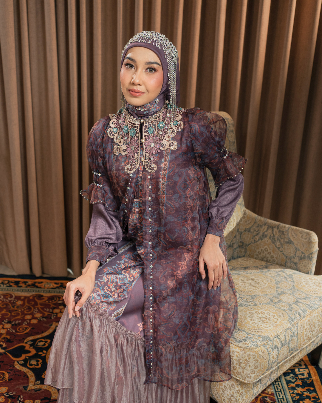 ZAURA LYRAA DRESS - TAUPE
