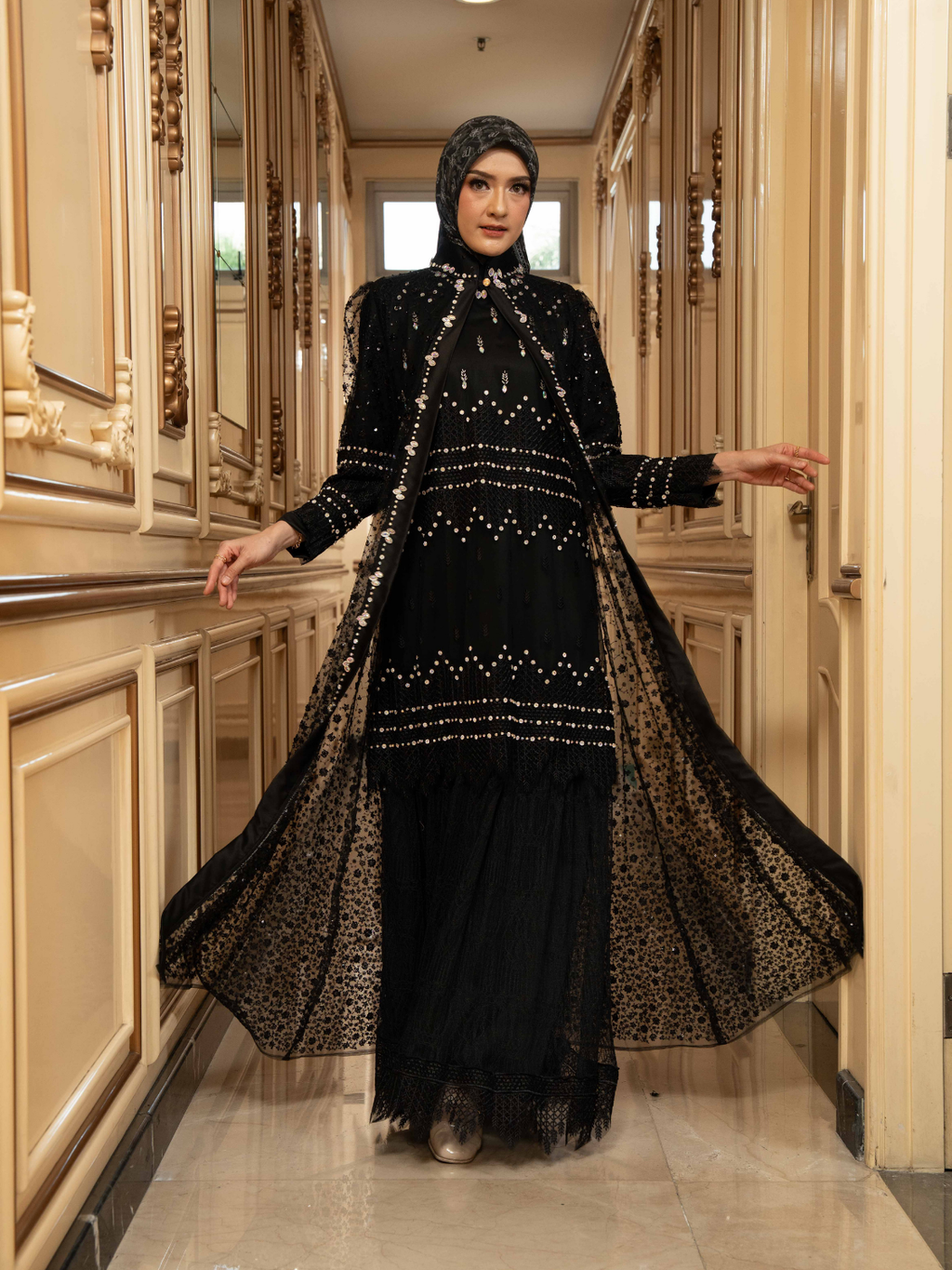 ZYVANNA DRESS - BLACK