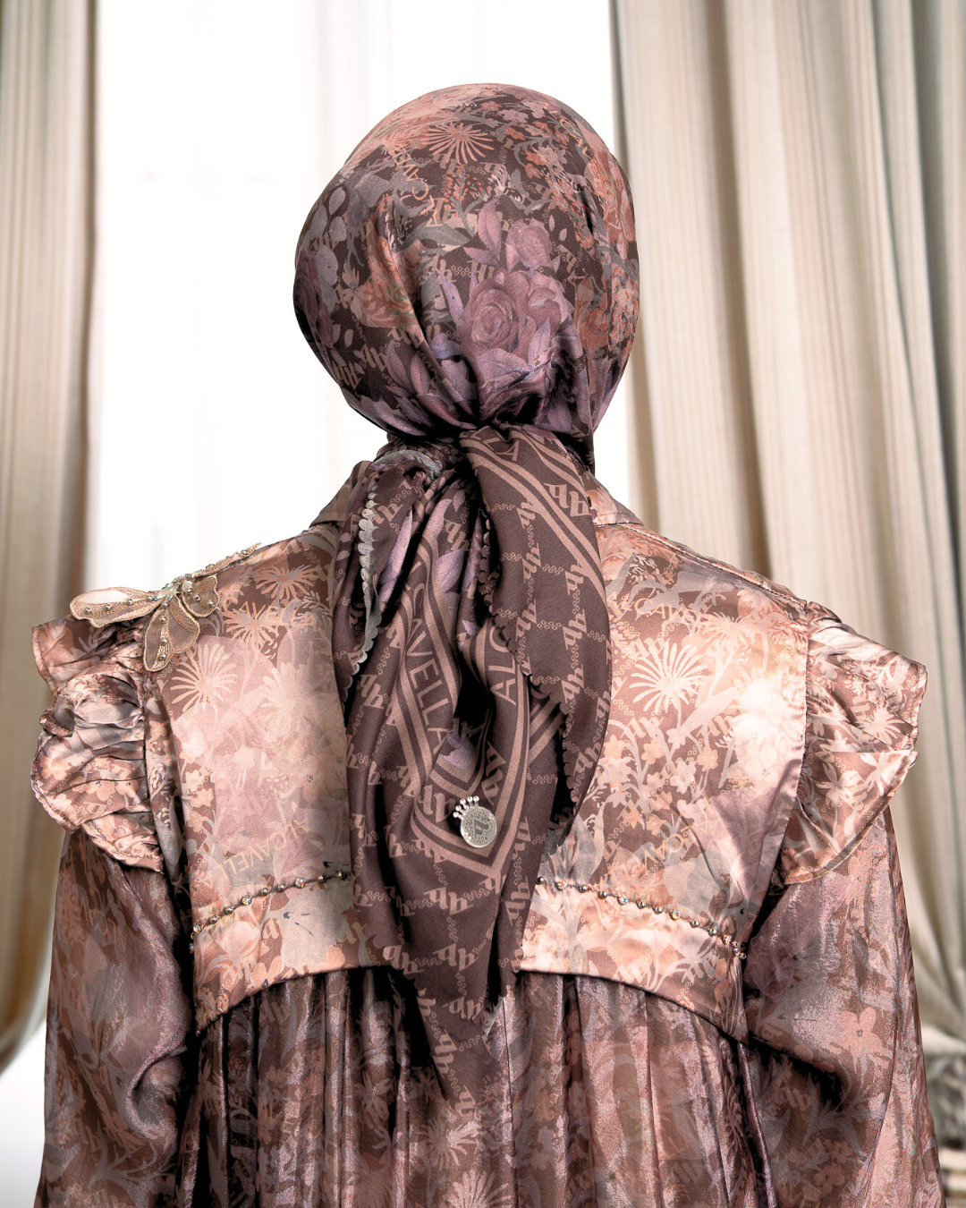 ZARELIA DRESS - MAHOGANY