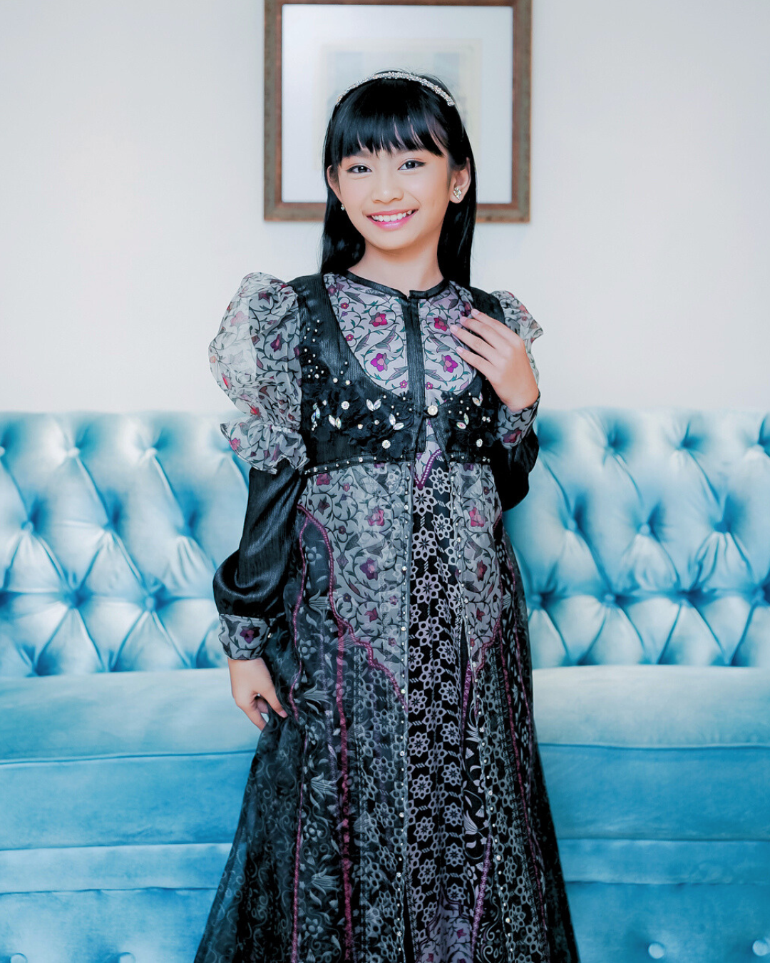 ZYANA KIDS DRESS - BLACK