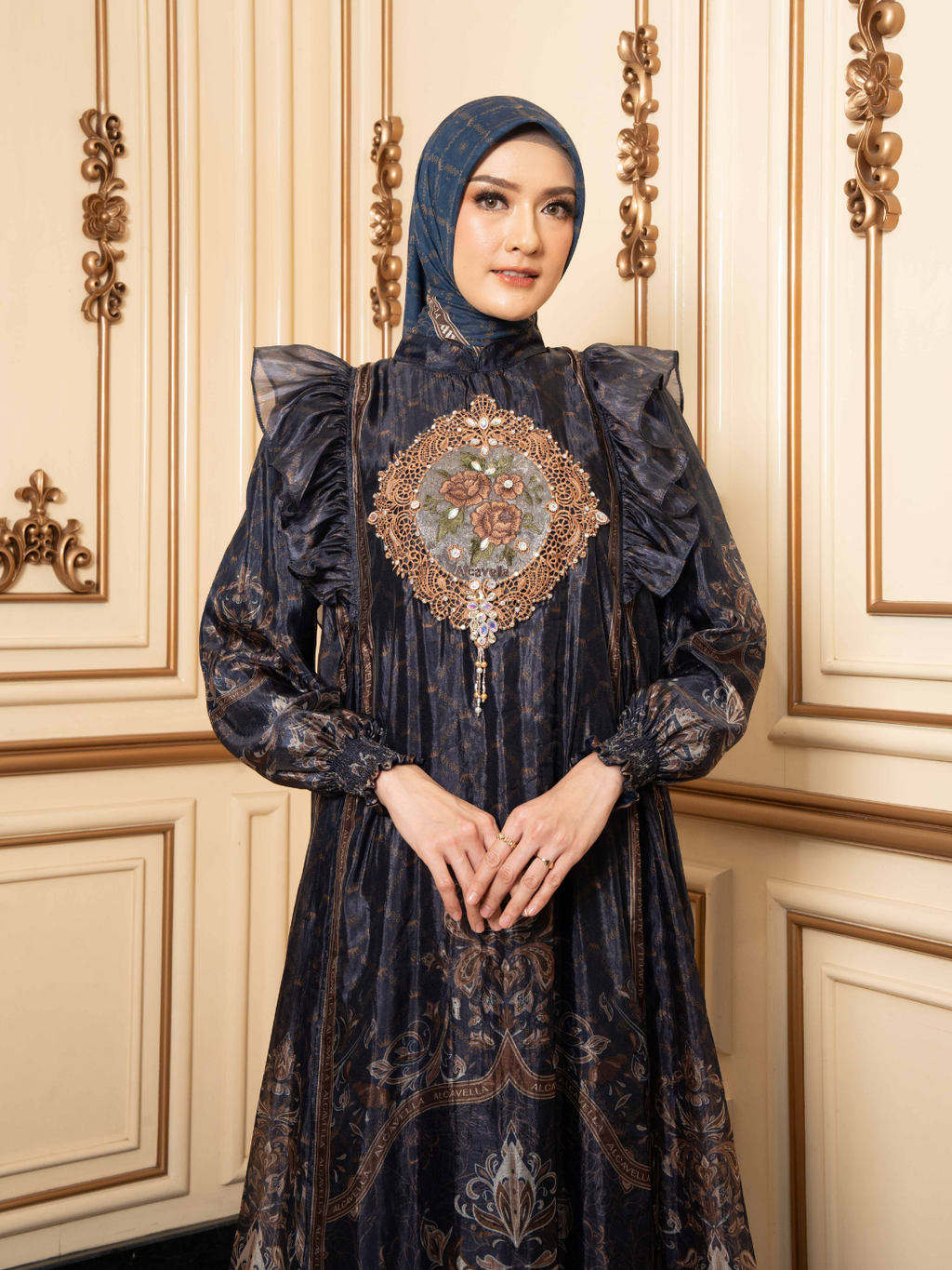 ELVARA DRESS - NAVY