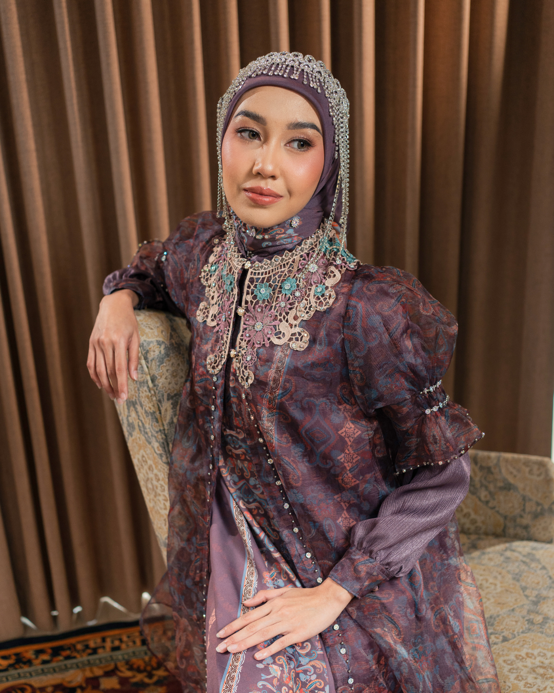 ZAURA LYRAA DRESS - TAUPE
