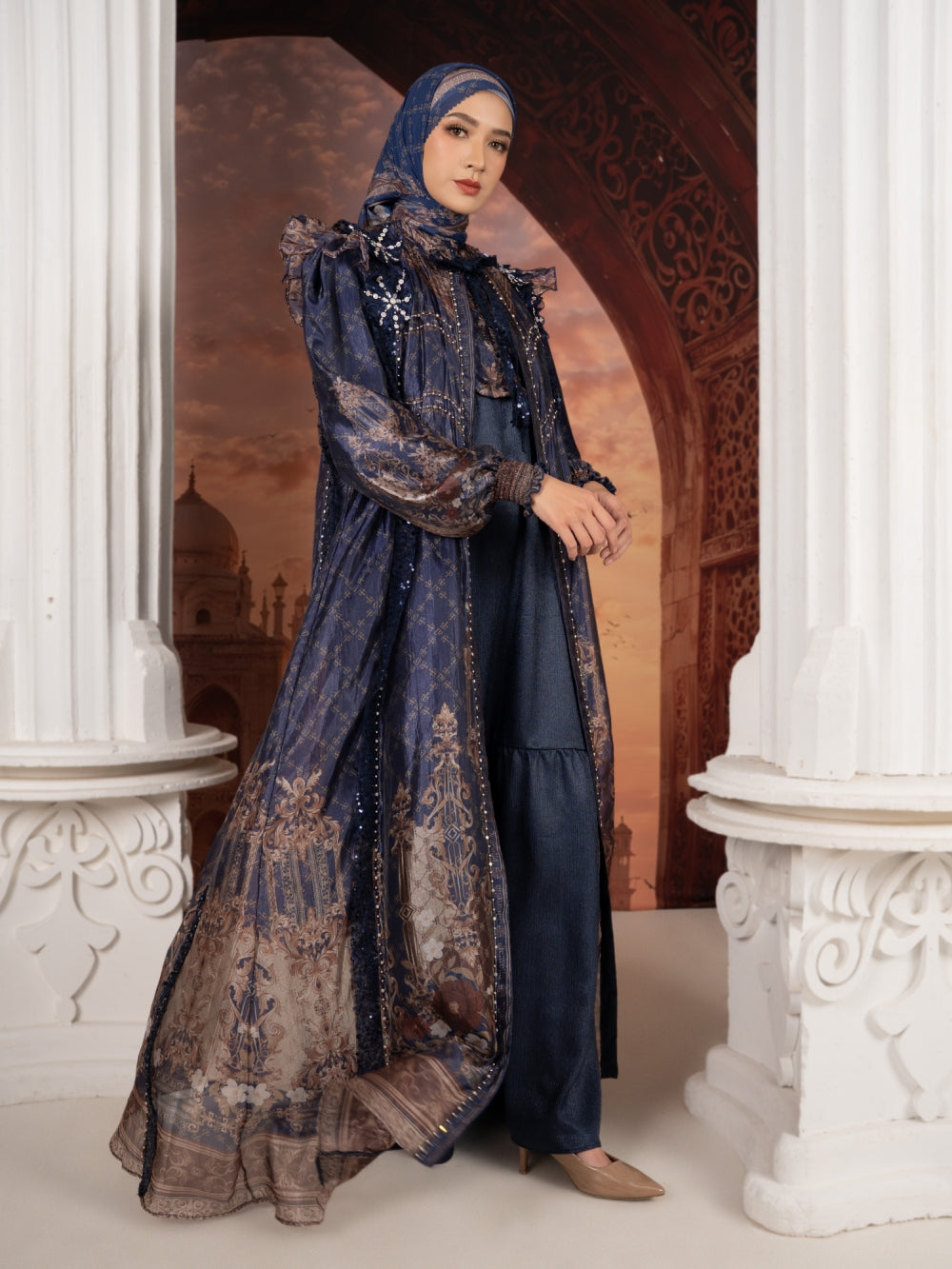ZAHEERA DRESS - MIDNIGHTBLUE