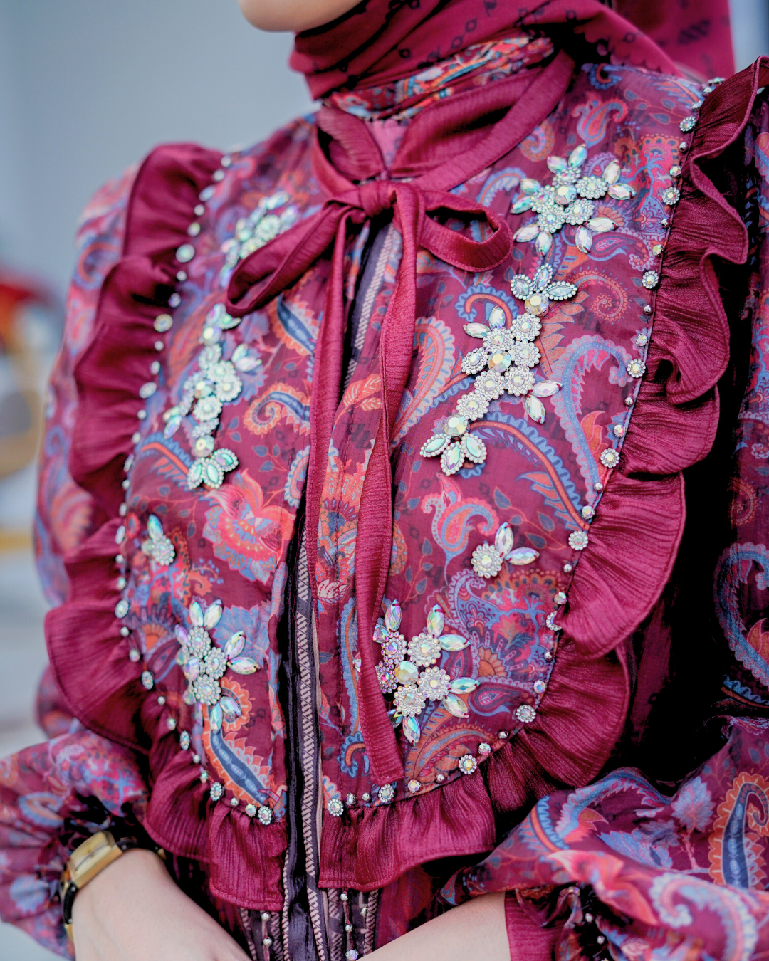 NAYYARA DRESS - WINEBERRY