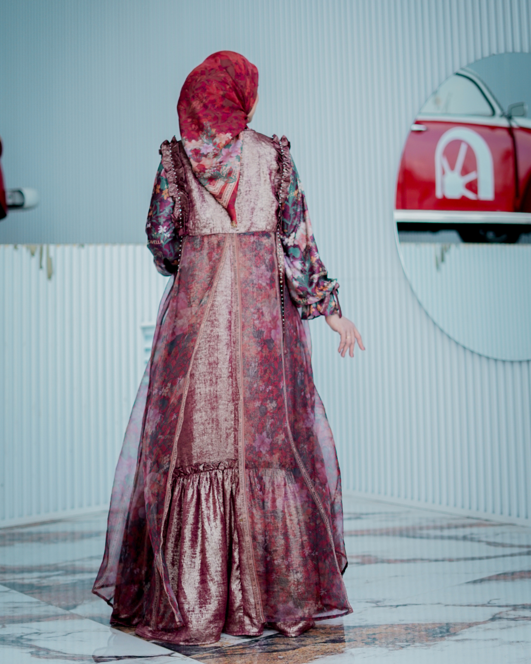 ZARELIA SAVAA DRESS - BERRYWOOD