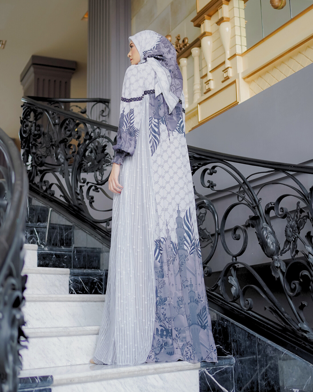 MAYESHA DRESS - GREY