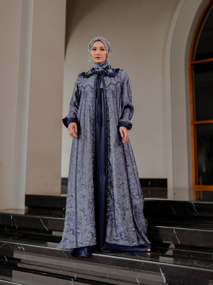 YARAA DRESS - STONEBLUE