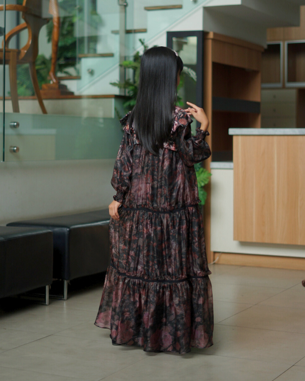 ZARELIA KIDS DRESS - BLACK