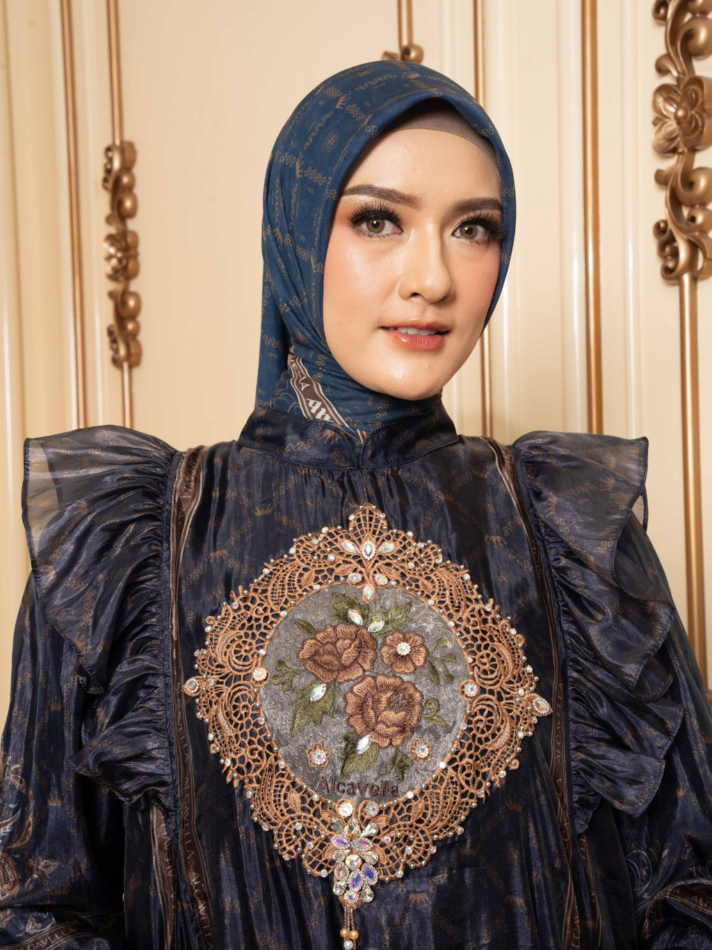 ELVARA DRESS - NAVY