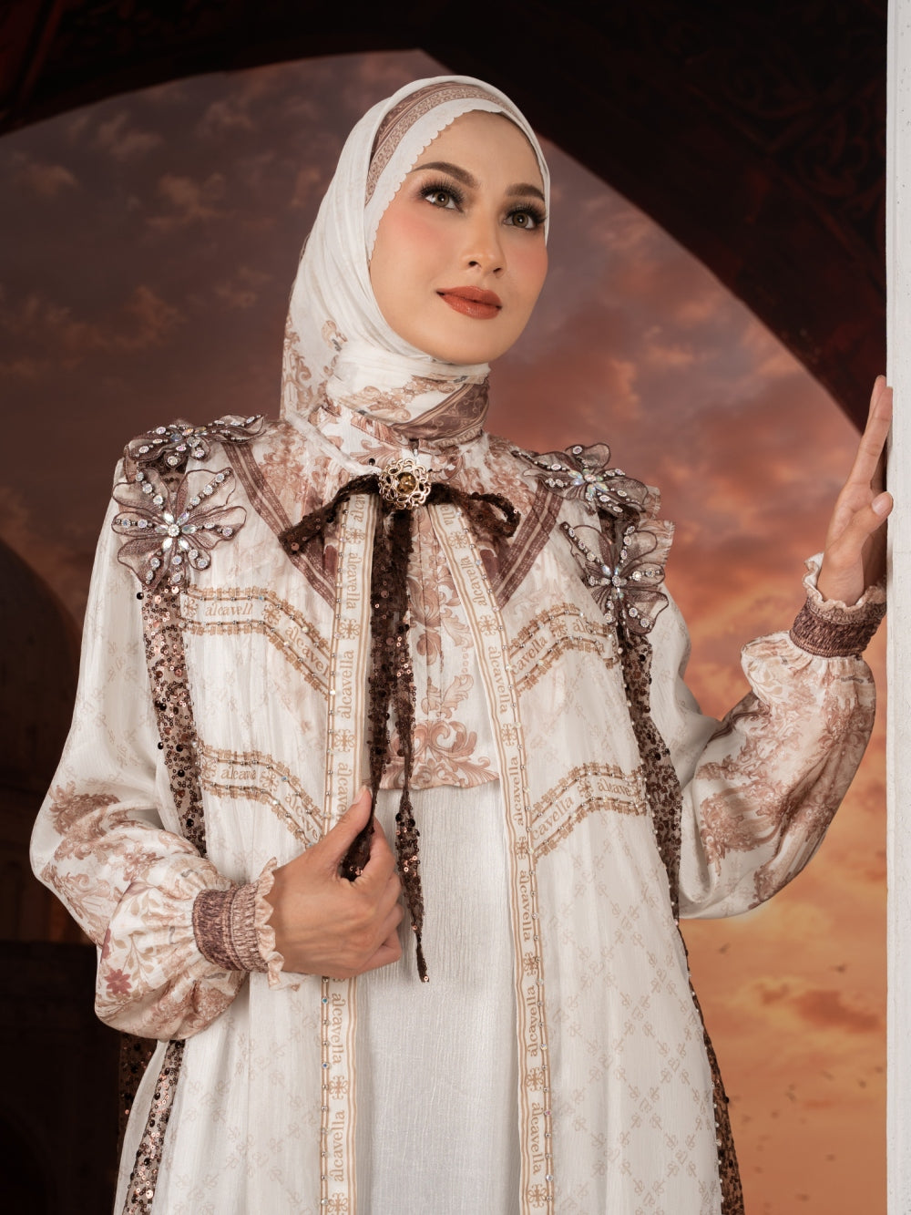 ZAHEERA DRESS - POWDERMOCHA