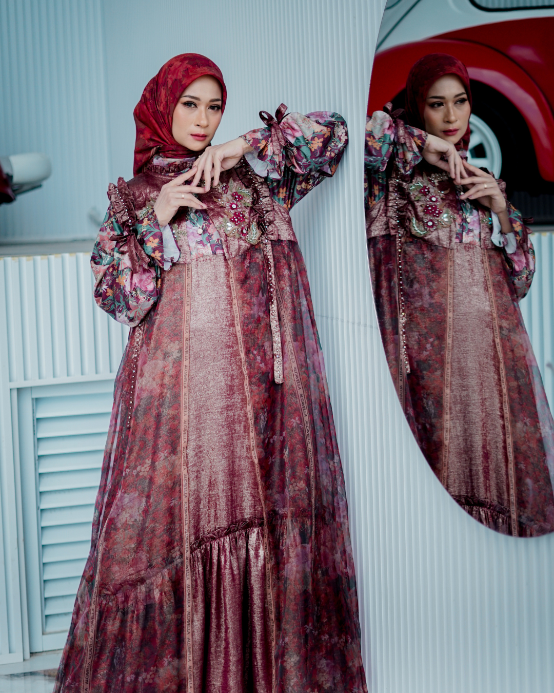 ZARELIA SAVAA DRESS - BERRYWOOD