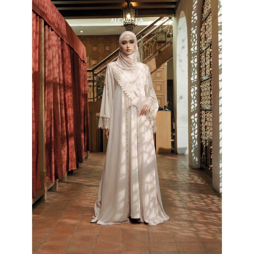 NOURA ABAYA - CREAM