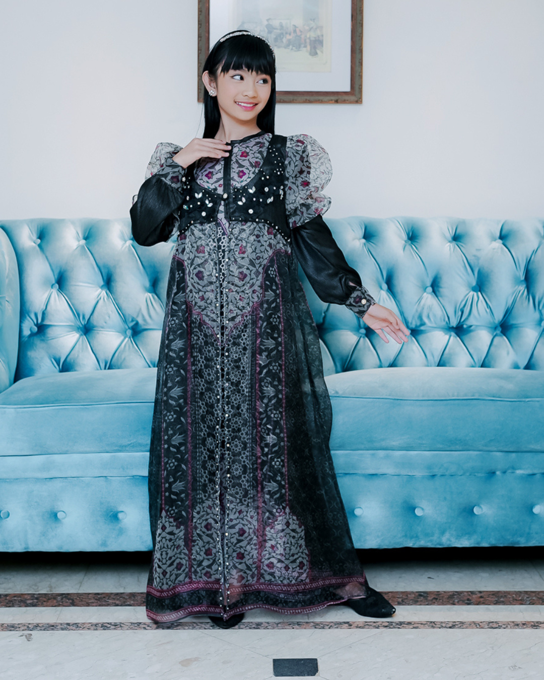 ZYANA KIDS DRESS - BLACK