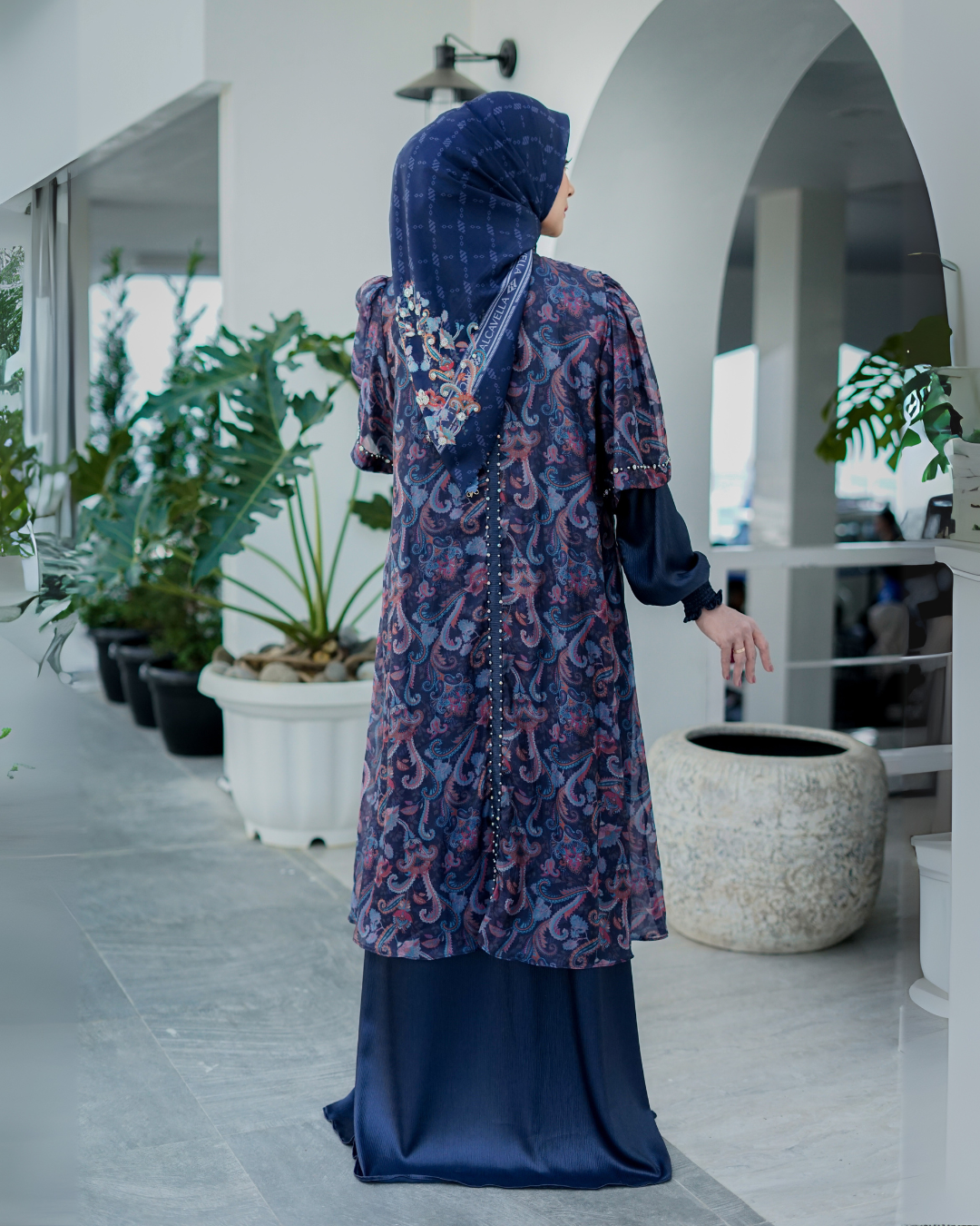 ZAURA LUMA DRESS - MIDNIGHT BLUE