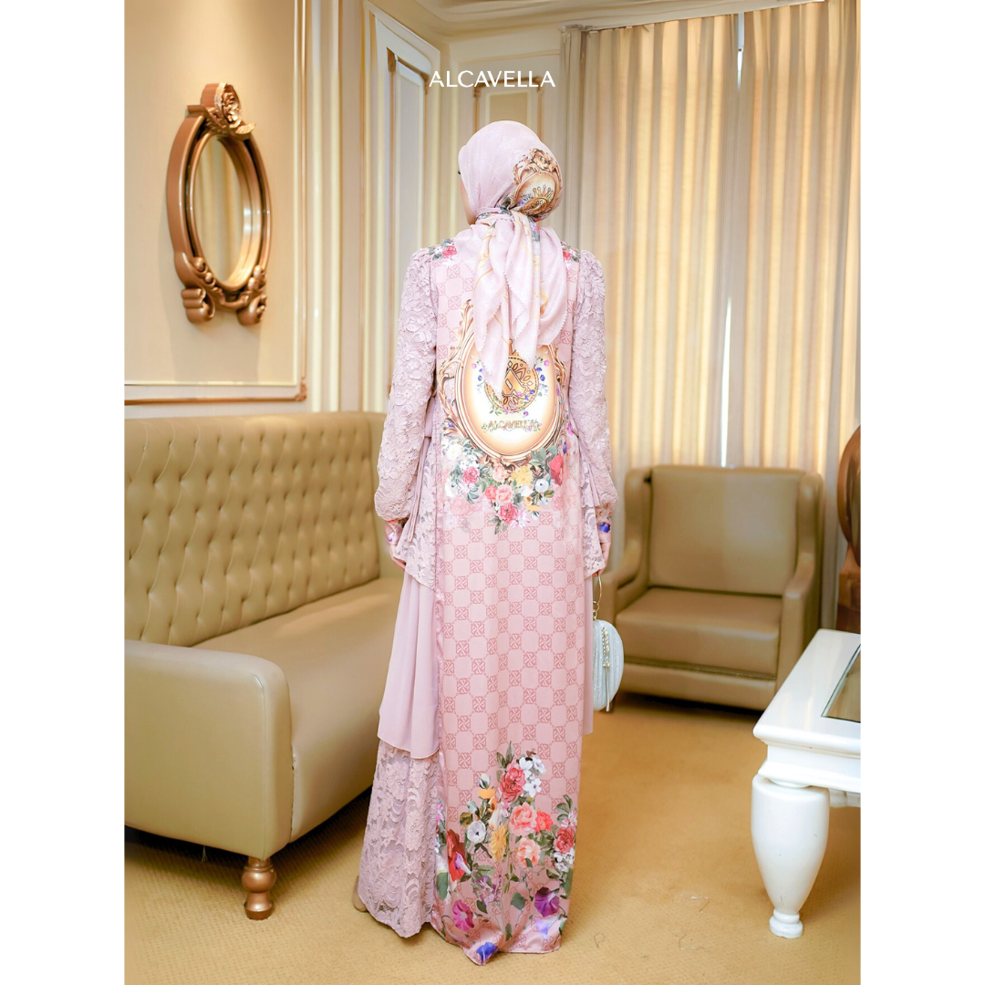 ROSSELA DRESS - DUSTYPINK