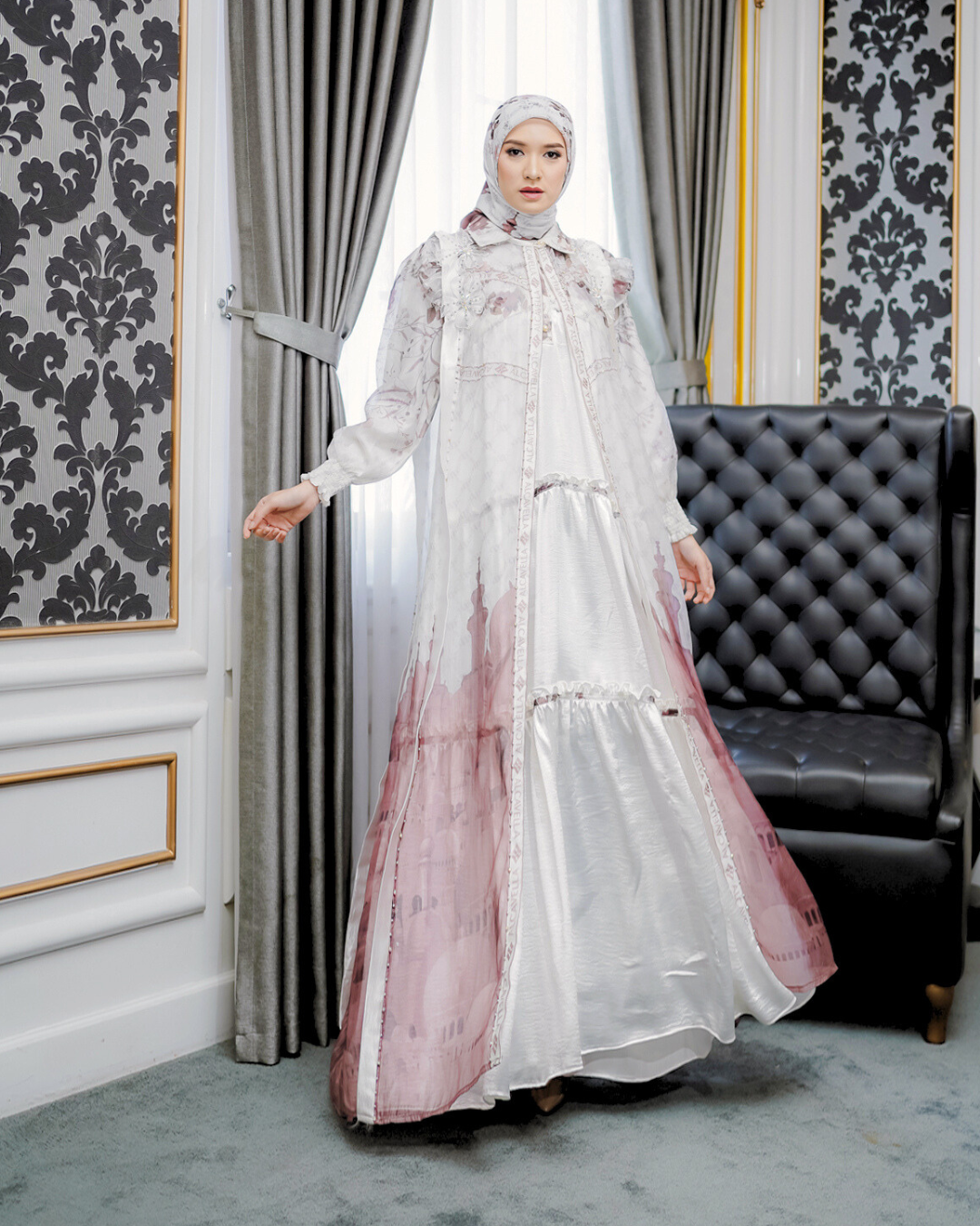 MAHEERA DRESS - BROKEN WHITE