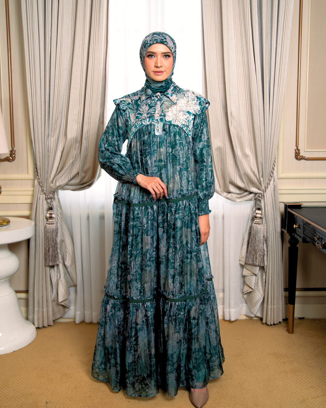 ZARELIA DRESS - EMERALD