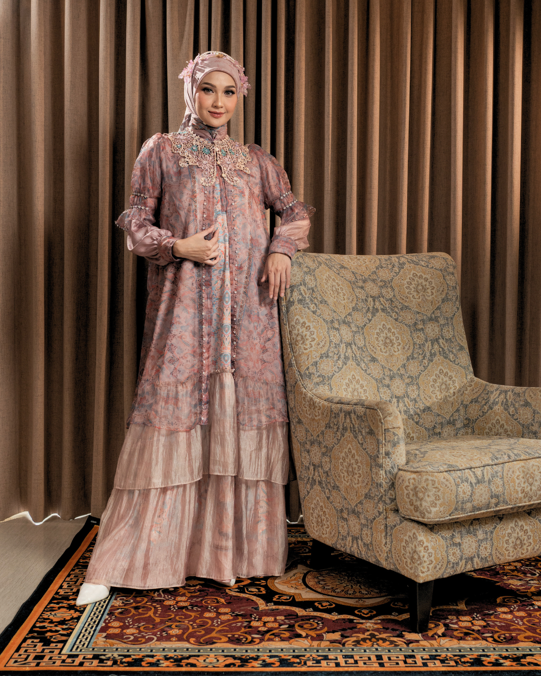 ZAURA LYRA DRESS - BLUSH PINK