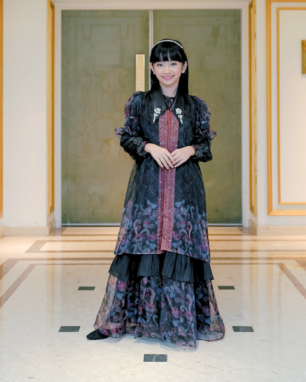 ZAURA KIDS DRESS - BLACK