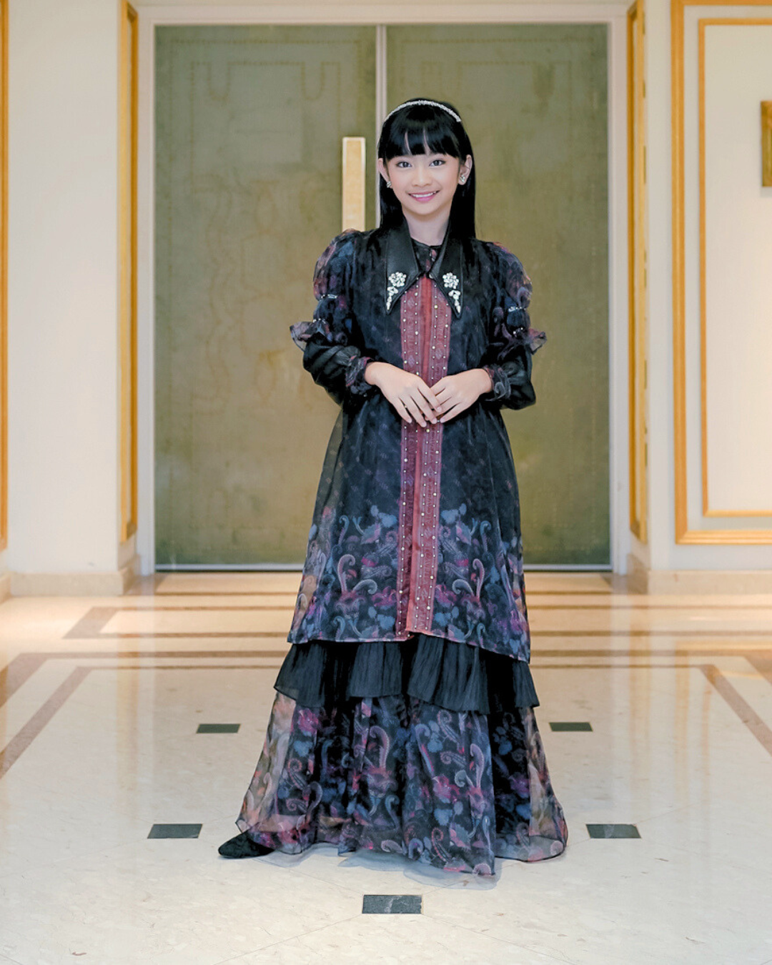 ZAURA KIDS DRESS - BLACK
